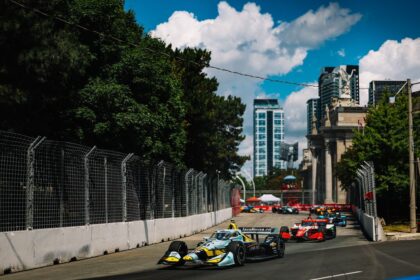 Alexander Rossi driving at Toronto