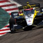 Colton Herta driving at Laguna Seca