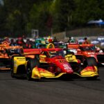 Alex Palou driving at Portland