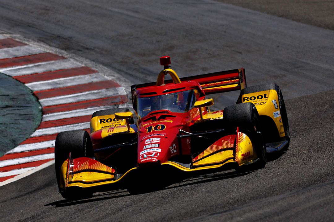 Alex Palou driving at Laguna Seca