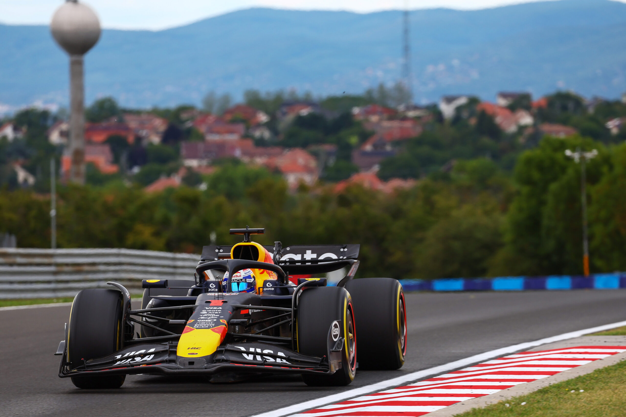 Max Verstappen's Red Bull in Hungary