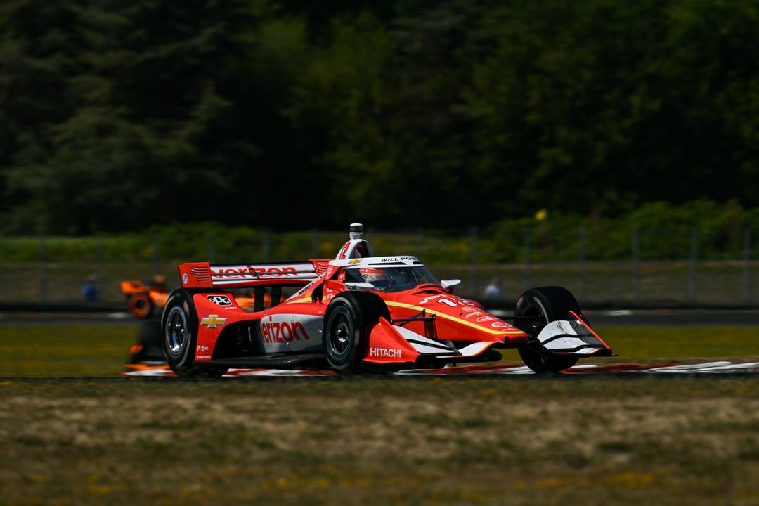 Will Power driving at Portland